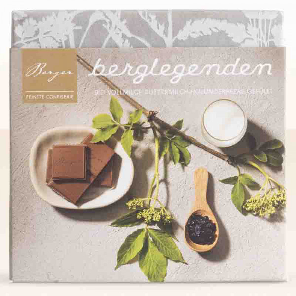 Schokolade Vollmilch Buttermilch-Holunderbeere Berger